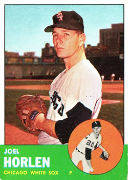 1963 Topps Baseball Cards      332     Joel Horlen